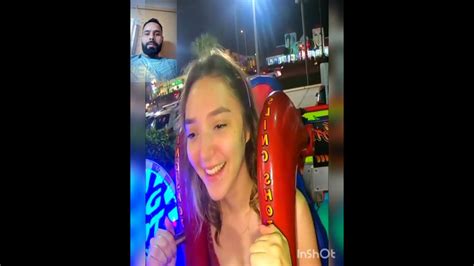 boob slip on slingshot ride|Slingshot tits popping